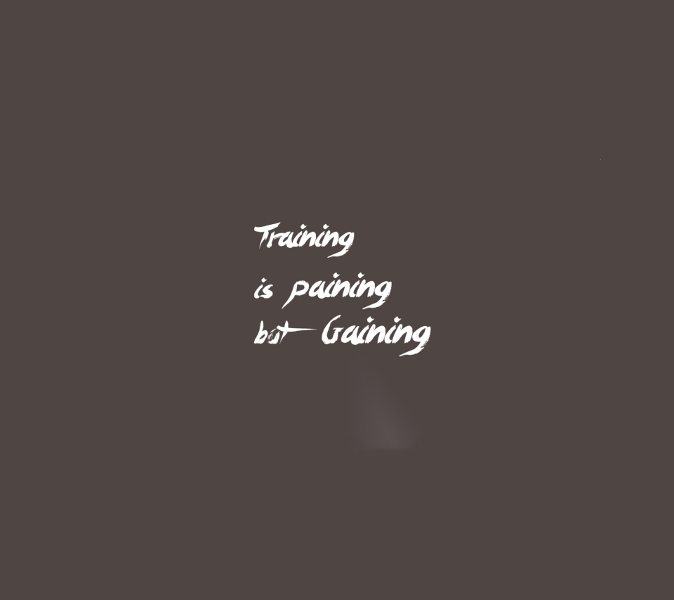 Training Is Gaining wallpaper 960x854