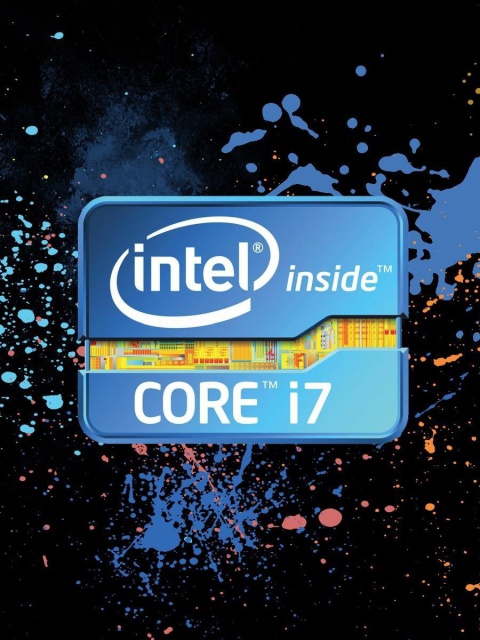 Intel Core i7 wallpaper 480x640