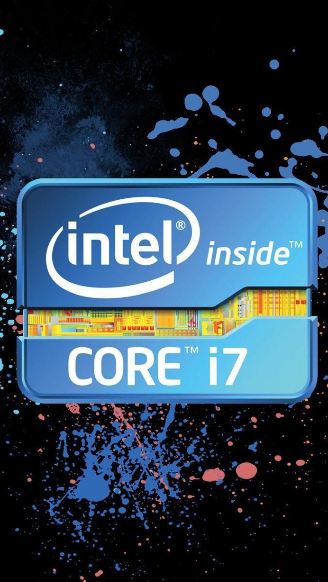 Fondo de pantalla Intel Core i7 640x1136