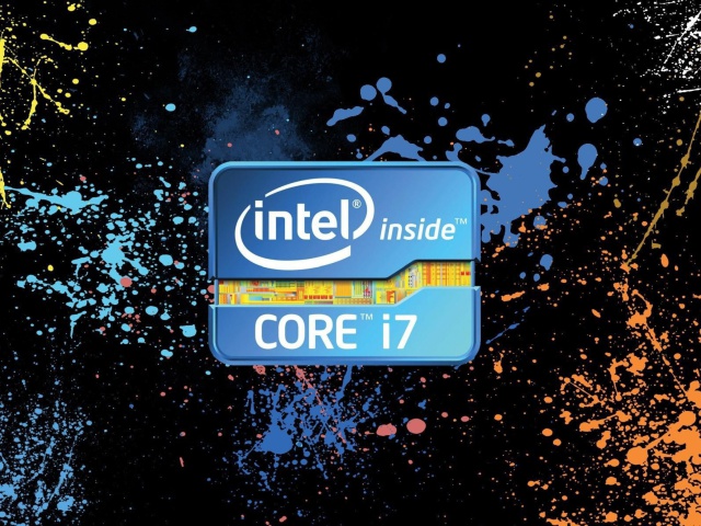 Intel Core i7 wallpaper 640x480
