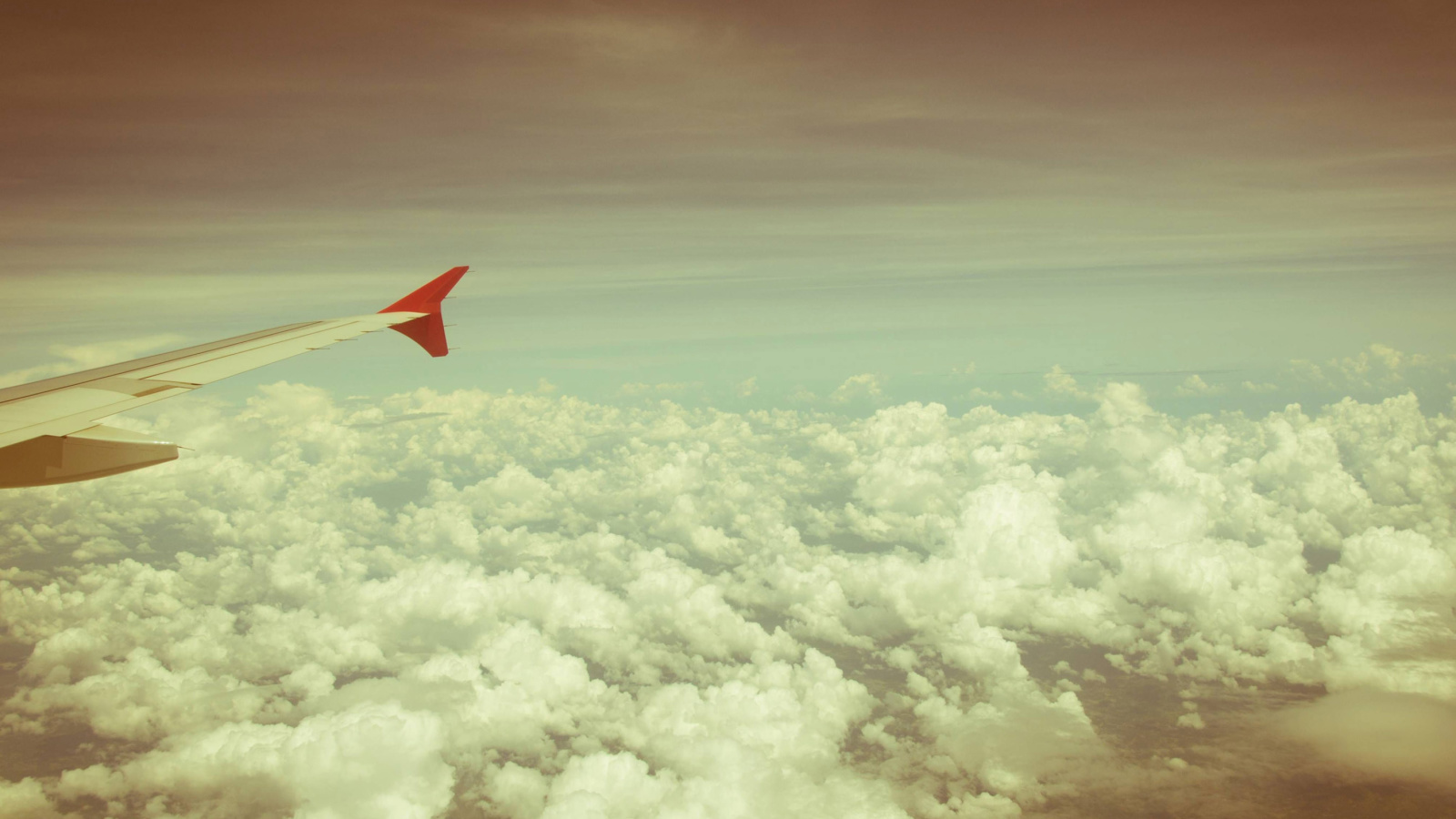 Airplane wing wallpaper 1600x900