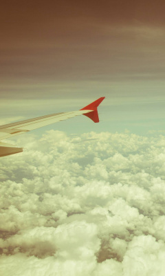 Airplane wing wallpaper 240x400