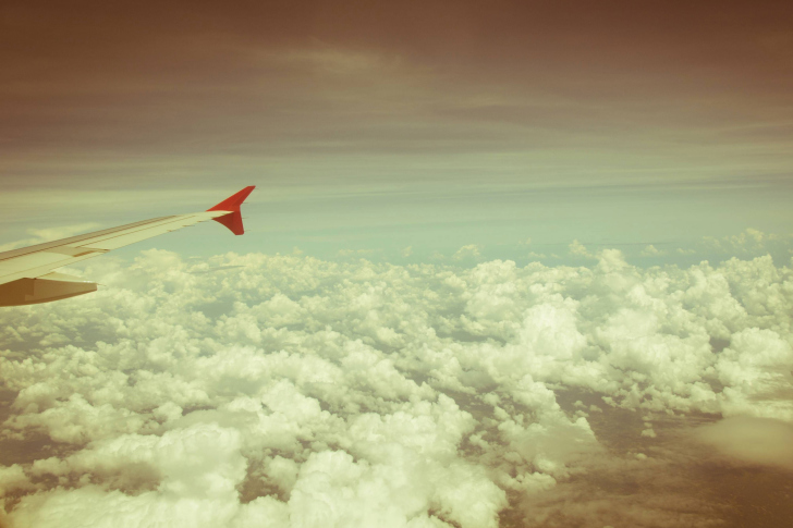 Airplane wing wallpaper