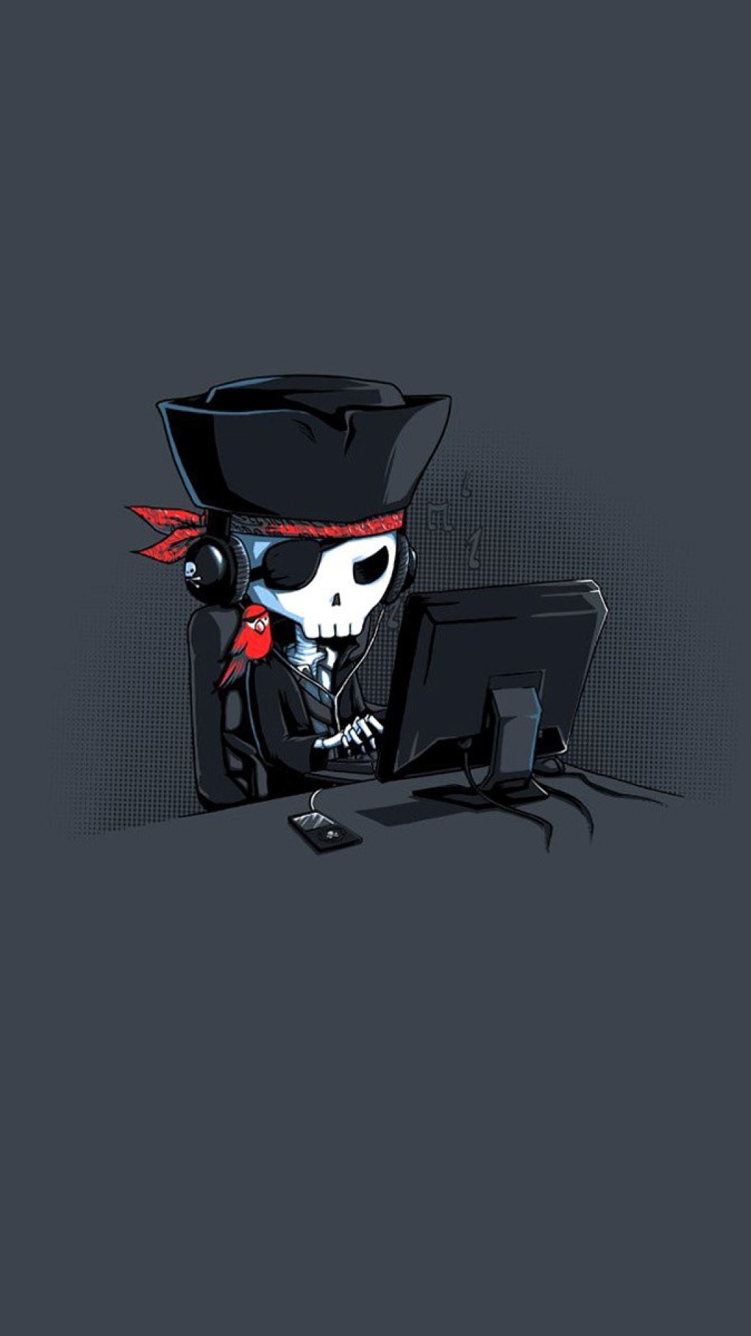 Fondo de pantalla Online Pirate Hacker 1080x1920