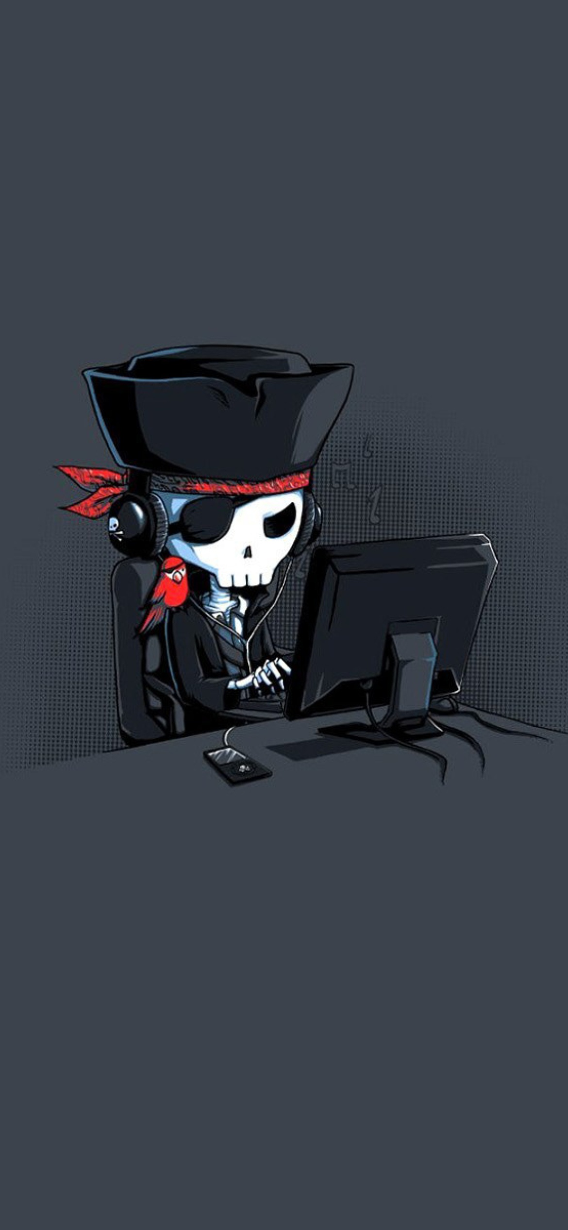 Das Online Pirate Hacker Wallpaper 1170x2532