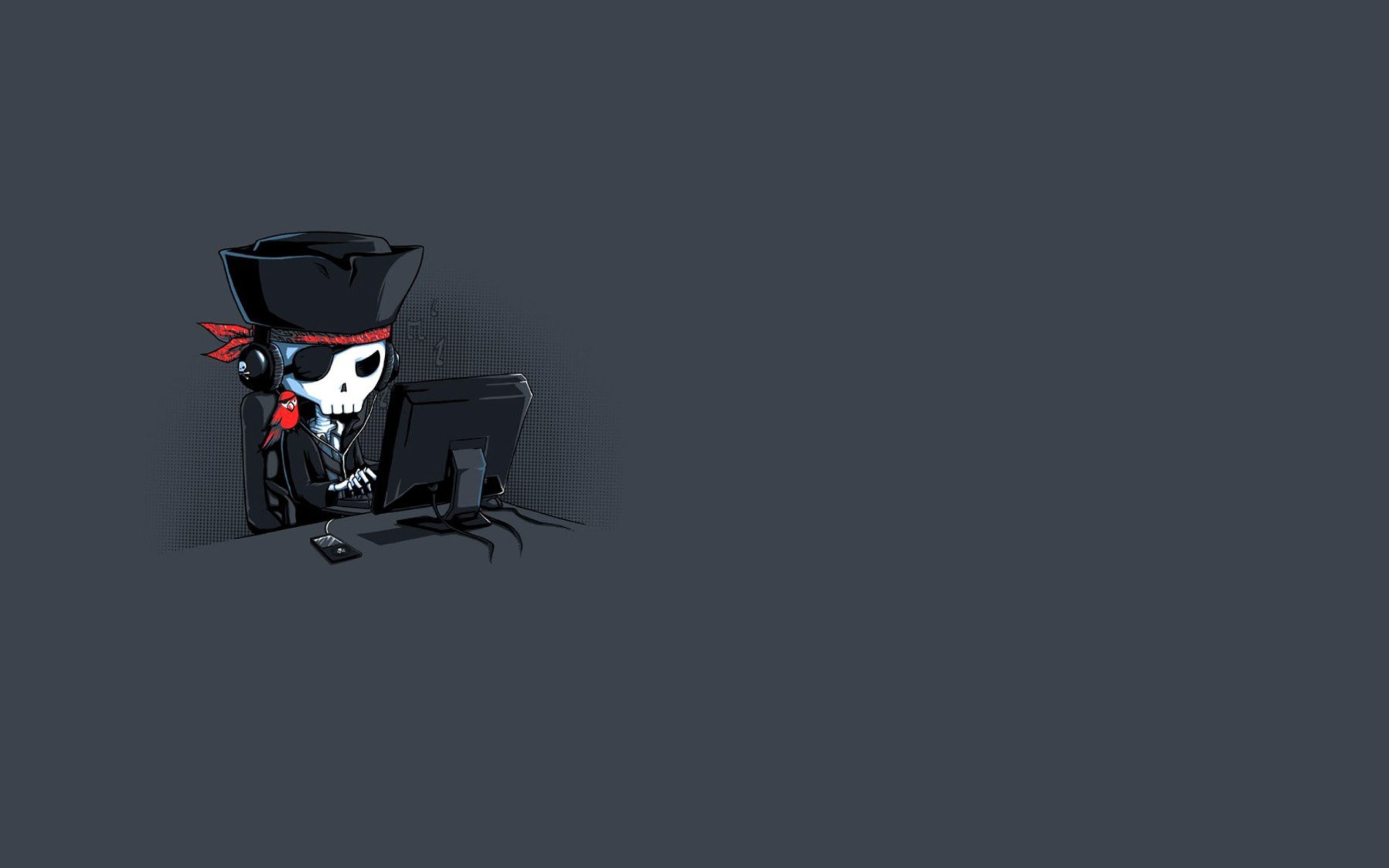 Fondo de pantalla Online Pirate Hacker 2560x1600