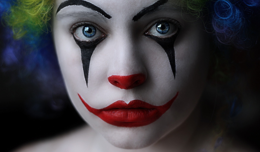 Fondo de pantalla Sad Eyes Of Clown 1024x600