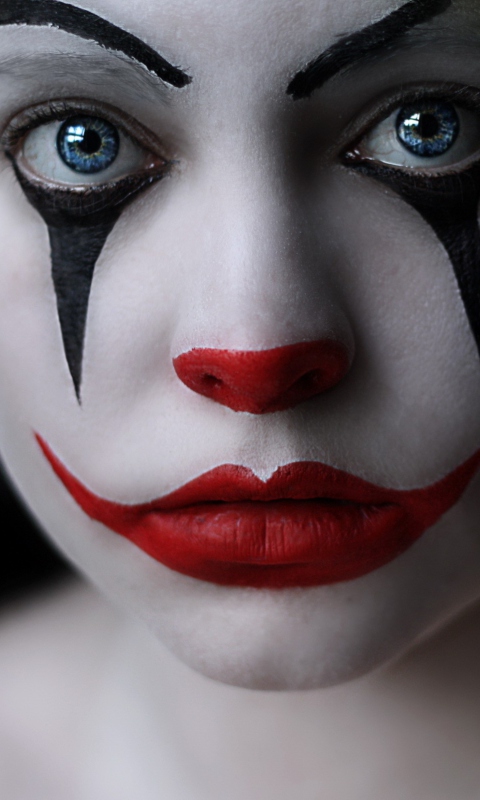 Das Sad Eyes Of Clown Wallpaper 480x800