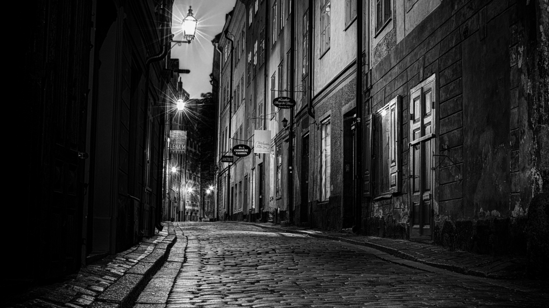 Screenshot №1 pro téma Sverige, Sett paving street in Stockholm 1920x1080