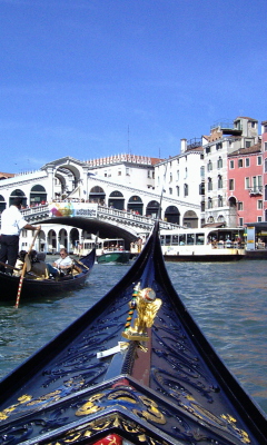 Das Canals of Venice Wallpaper 240x400