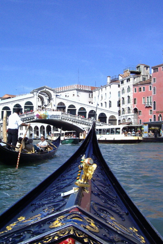 Fondo de pantalla Canals of Venice 320x480