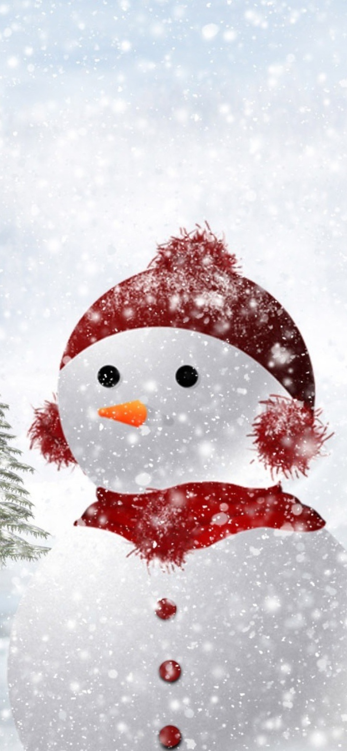 Download wallpaper 840x1336 snowman cute snowfall christmas iphone 5  iphone 5s iphone 5c ipod touch 840x1336 hd background 15801