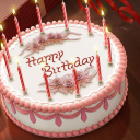 Happy Birthday Cake wallpaper 128x128