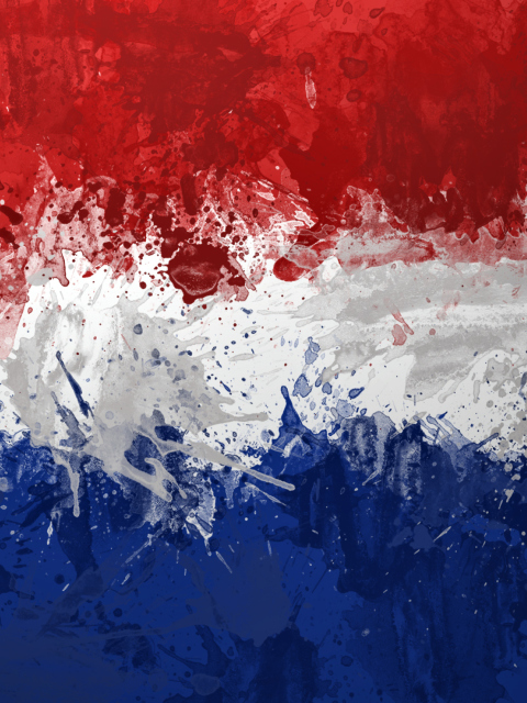 Das Netherlands Flag Wallpaper 480x640