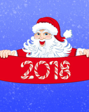 Das Santa Claus 2018 Greeting Wallpaper 176x220