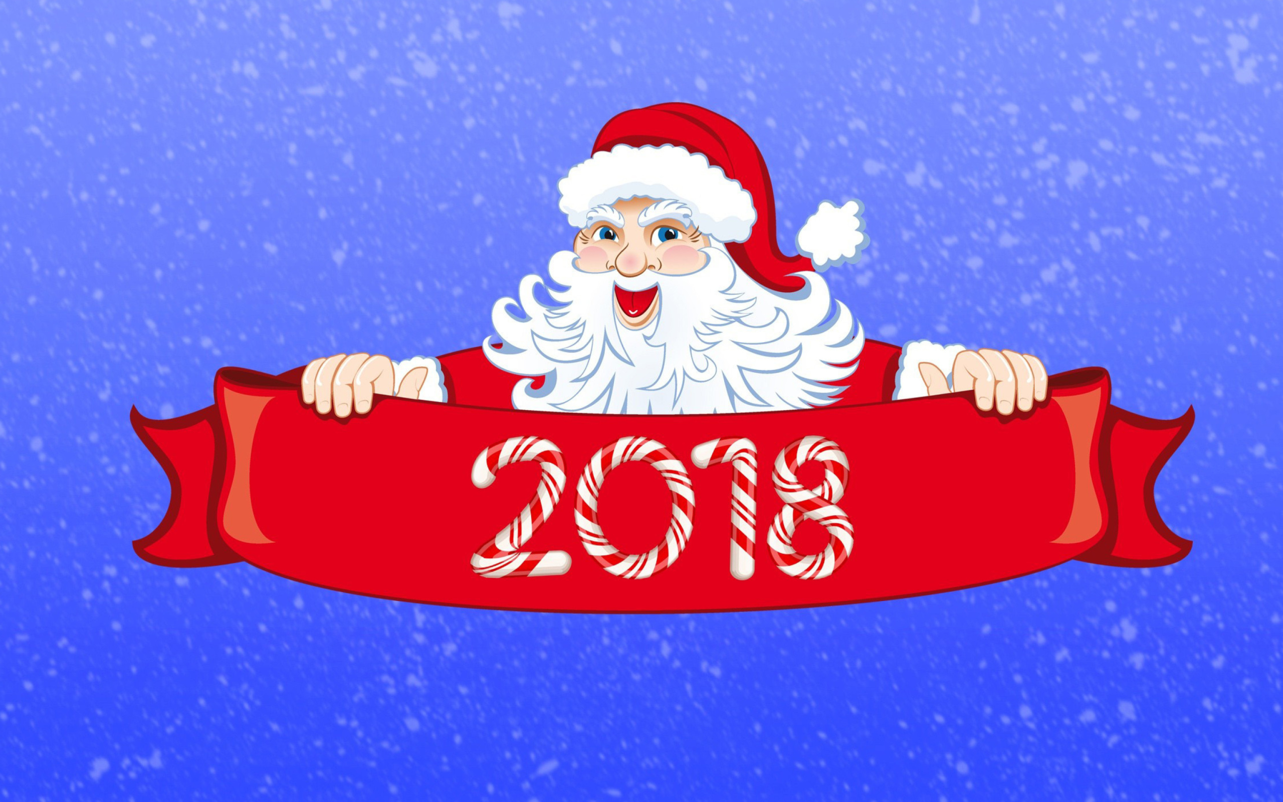 Sfondi Santa Claus 2018 Greeting 2560x1600