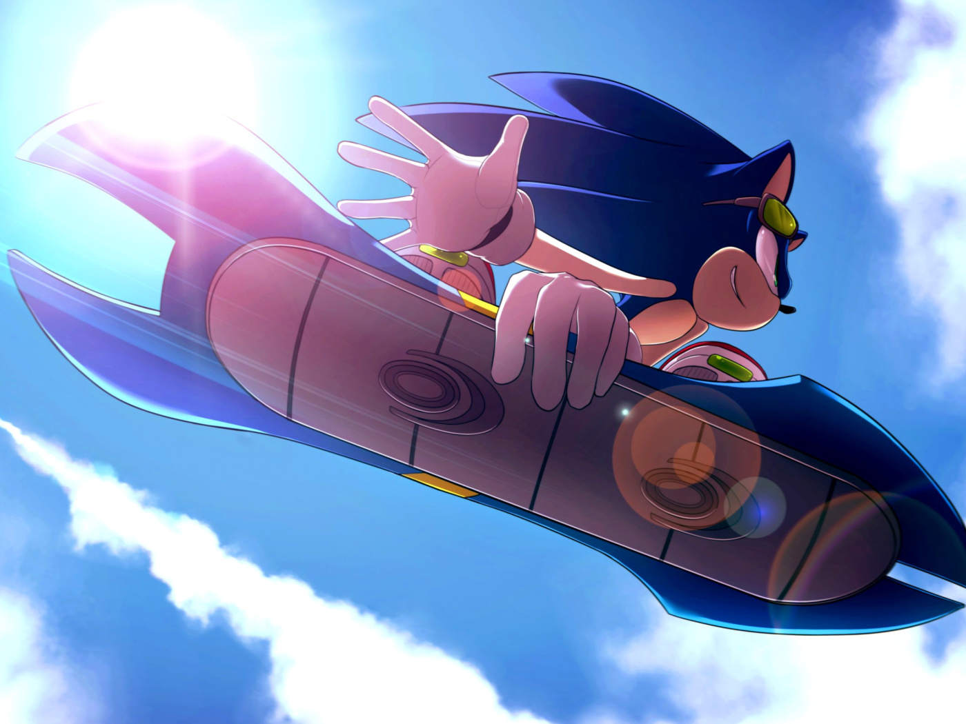 Play Sonic the Hedgehog Game wallpaper 1400x1050