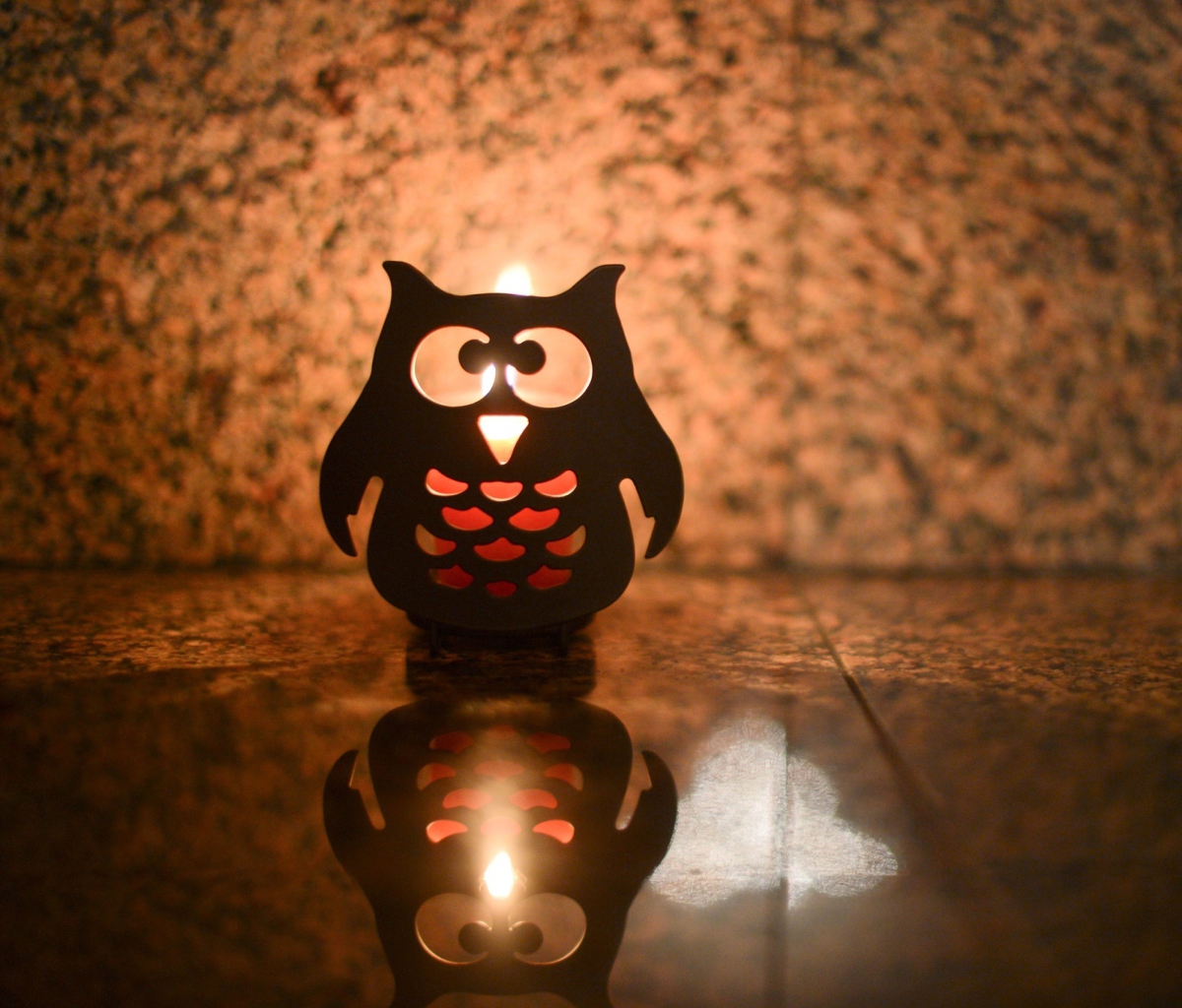 Owl Candle wallpaper 1200x1024