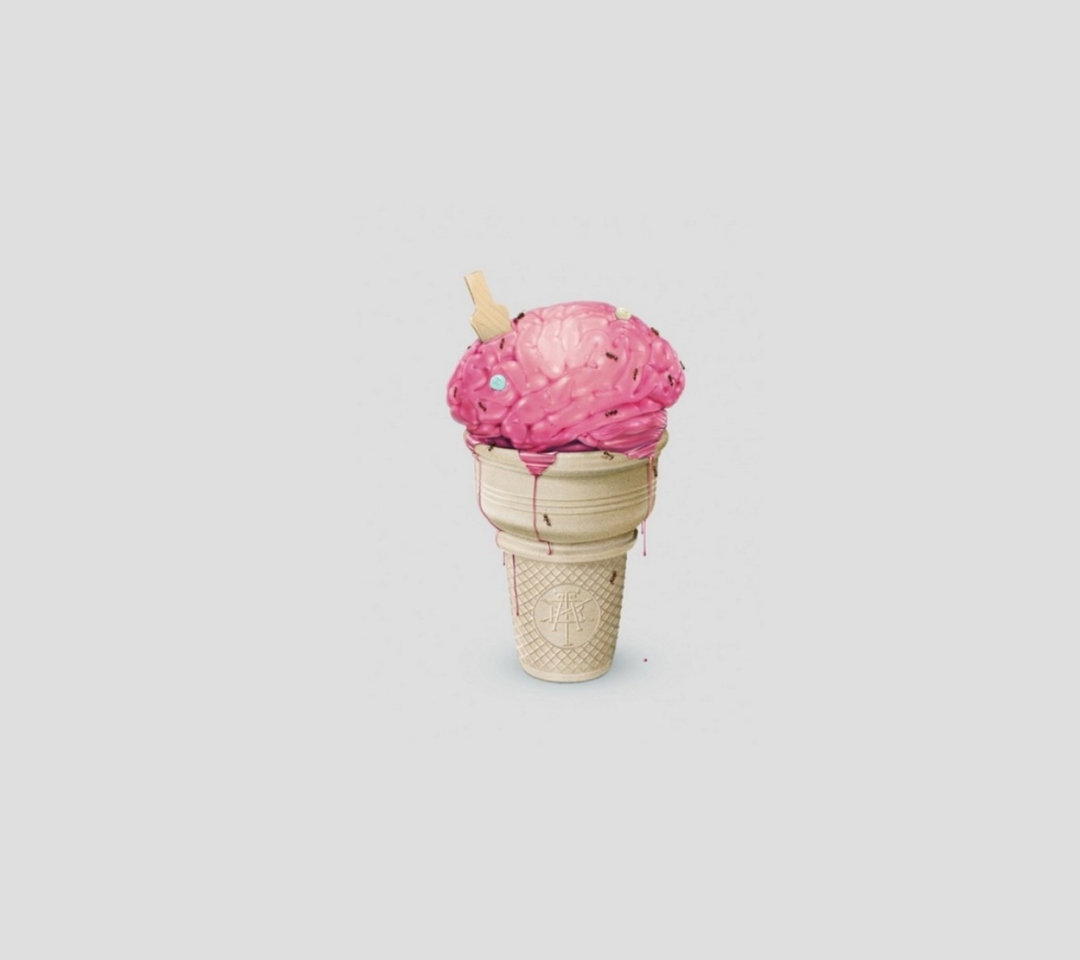 Das Brain Ice Cream Wallpaper 1080x960