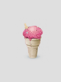 Brain Ice Cream wallpaper 240x320