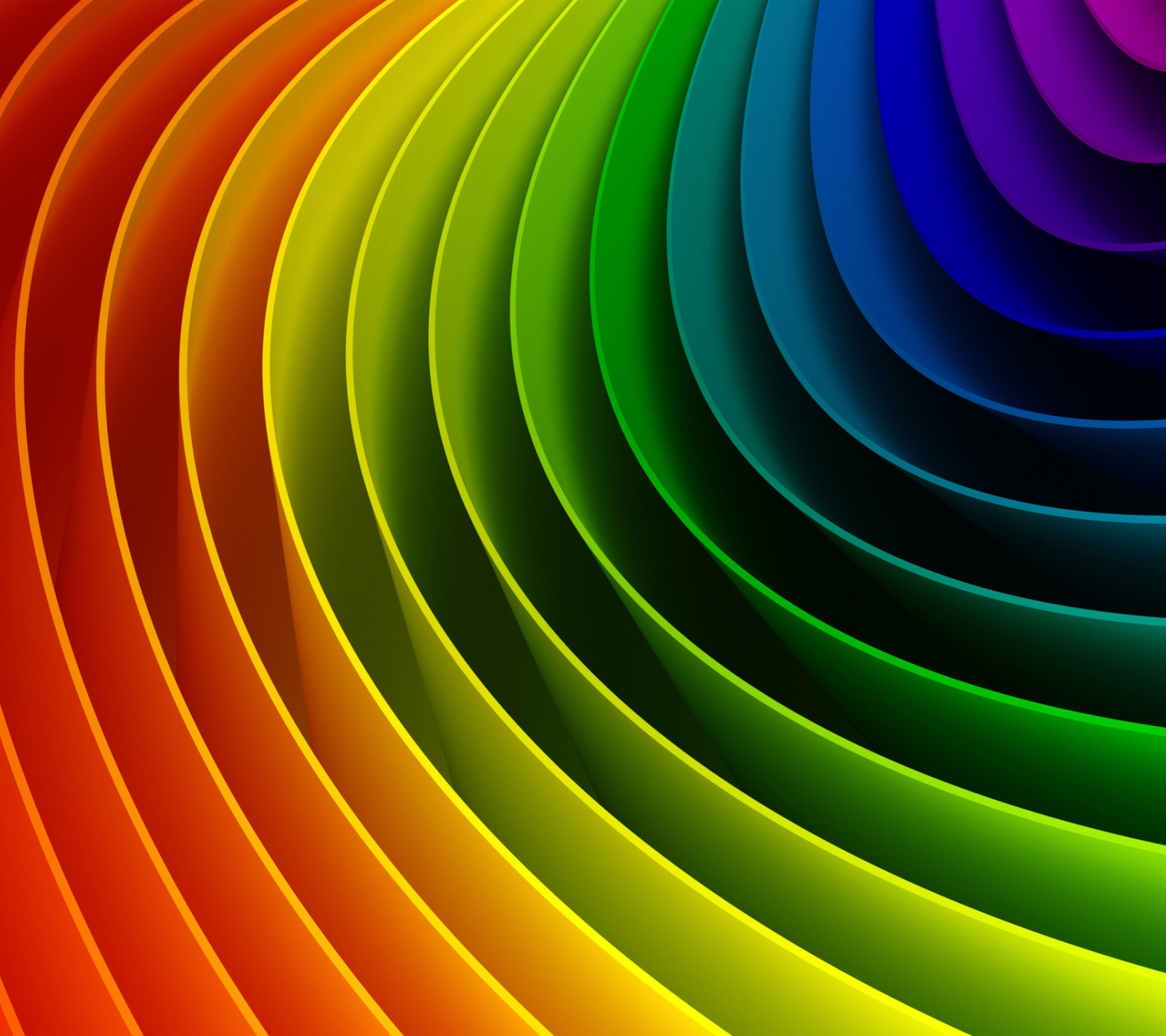 Fondo de pantalla Colorful Lines 1440x1280