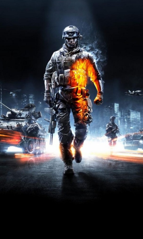 Fondo de pantalla Battlefield 3 480x800