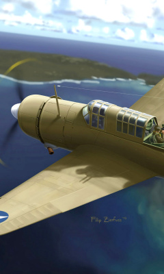 Fondo de pantalla Curtiss A 25 Shrike 240x400