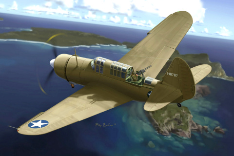 Fondo de pantalla Curtiss A 25 Shrike 480x320