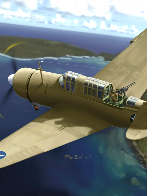 Screenshot №1 pro téma Curtiss A 25 Shrike 480x640