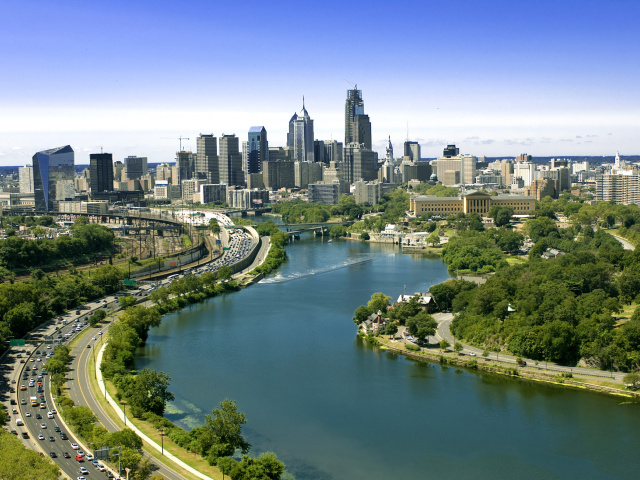 Philadelphia City in Pennsylvania wallpaper 640x480