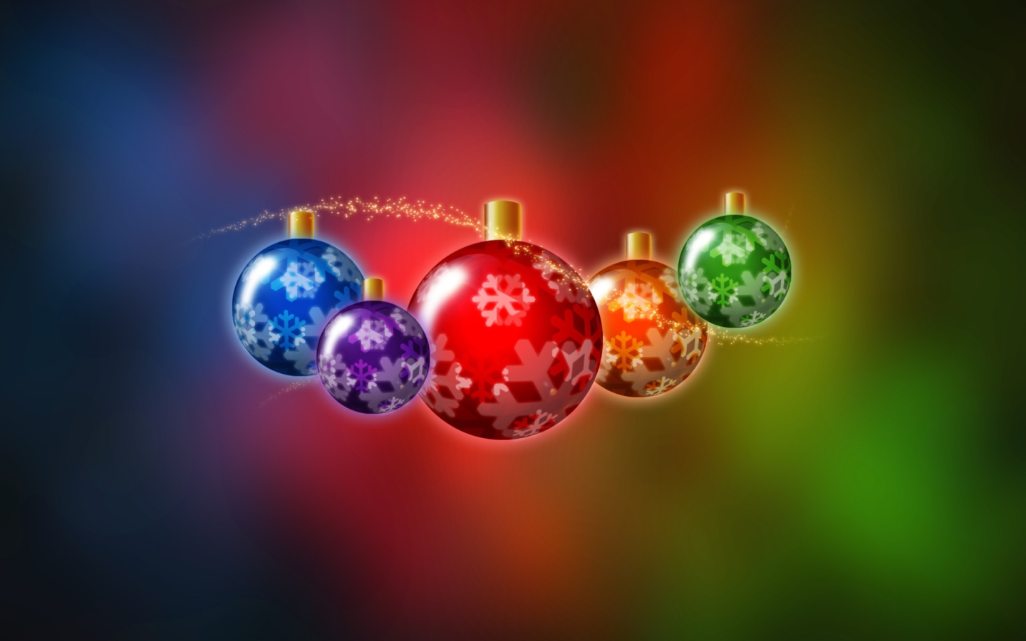 Screenshot №1 pro téma Christmas Balls 1440x900