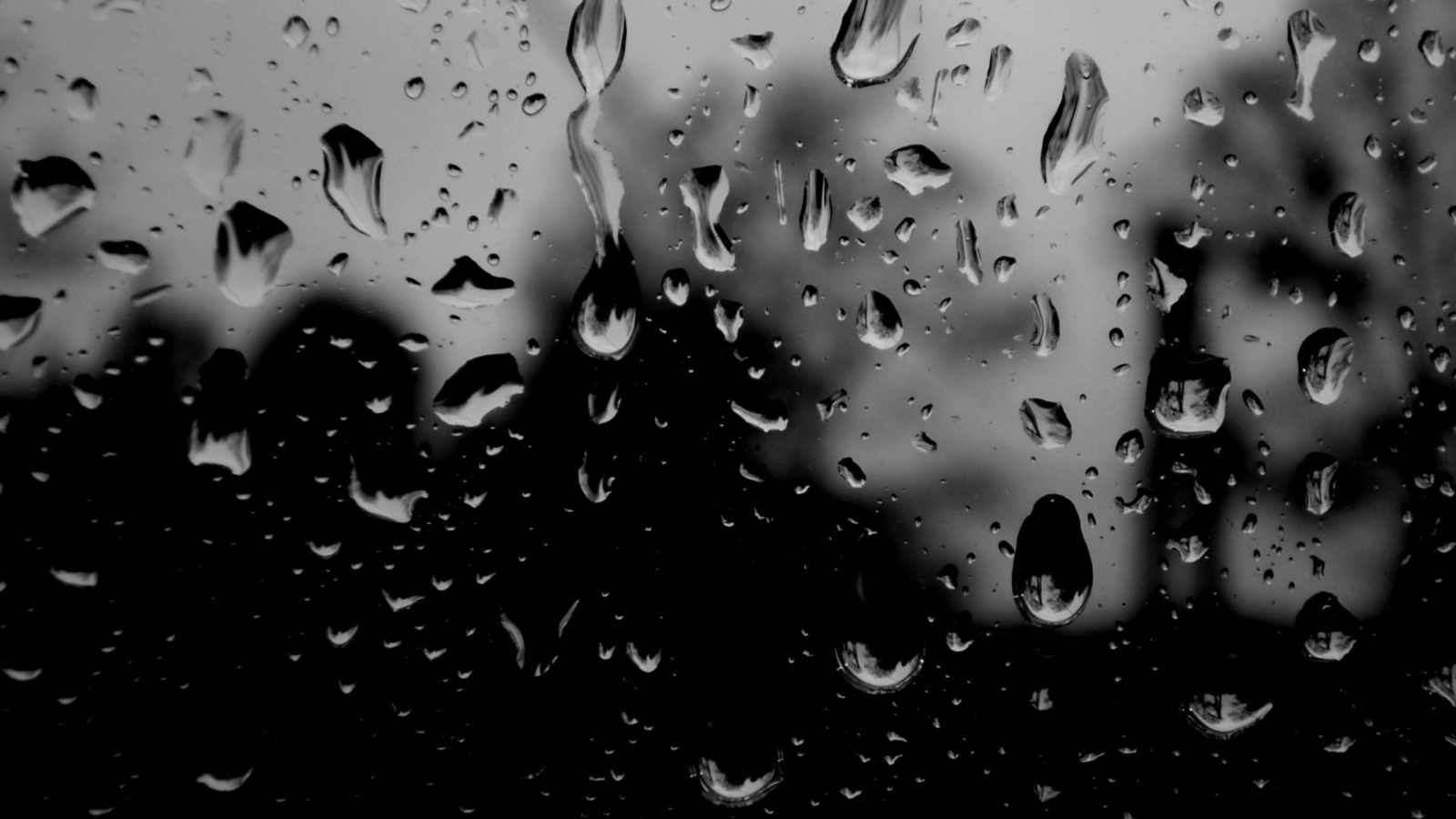 Screenshot №1 pro téma Dark Rainy Day 1600x900
