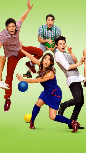 Das Glee TV Show Wallpaper 360x640