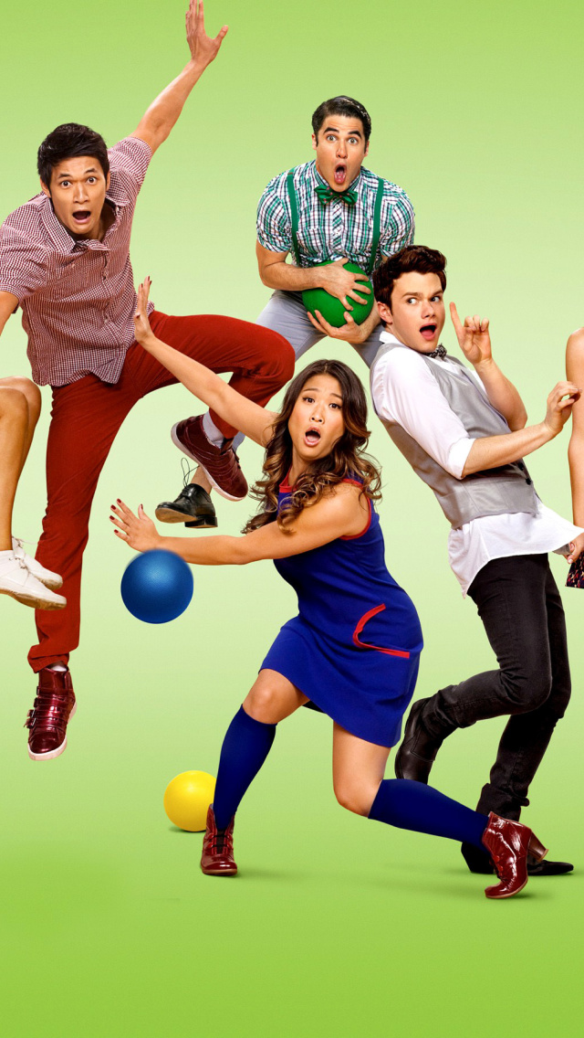 Das Glee TV Show Wallpaper 640x1136
