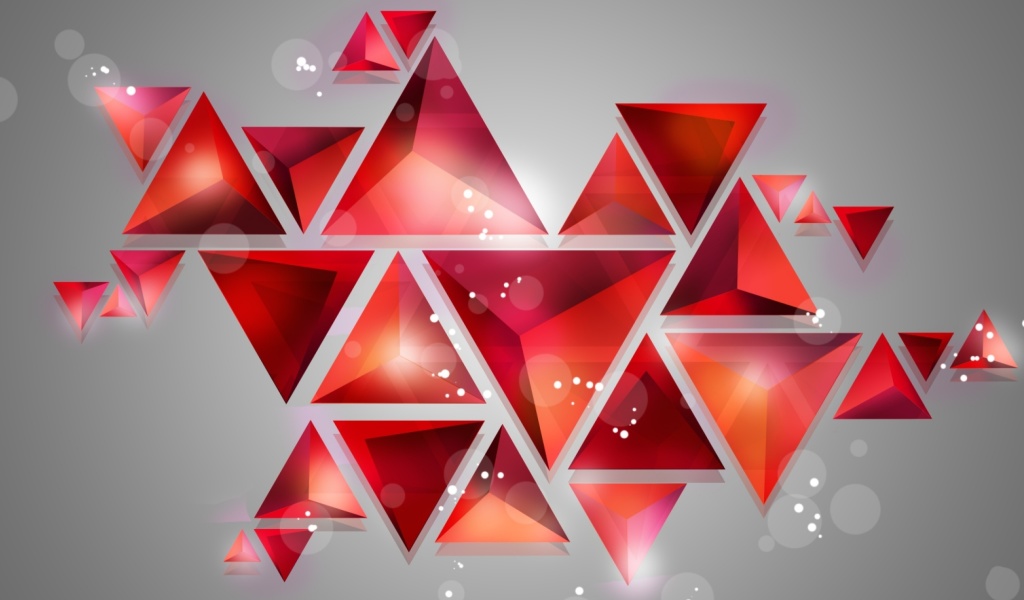 Geometry of red shades wallpaper 1024x600