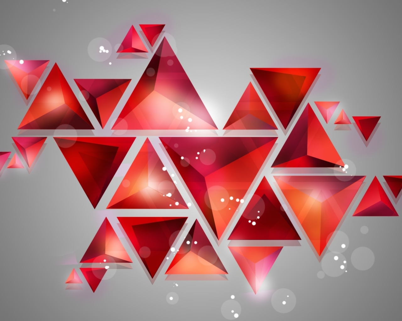 Das Geometry of red shades Wallpaper 1280x1024
