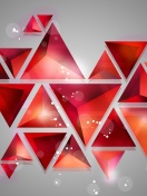 Geometry of red shades wallpaper 132x176