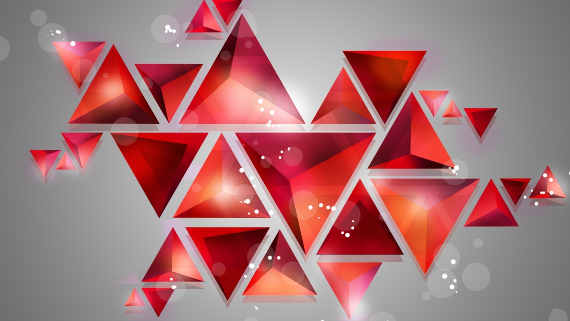 Geometry of red shades wallpaper 1920x1080