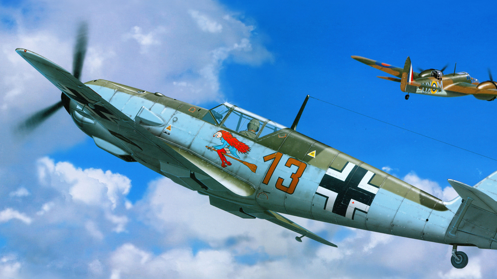 Screenshot №1 pro téma Messerschmitt Bf 109E 1600x900