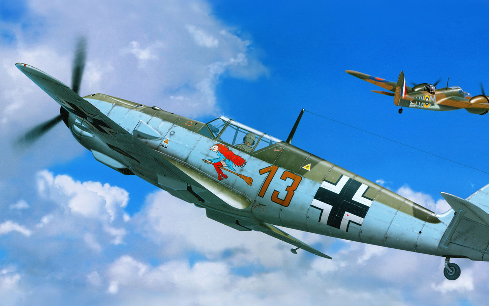 Messerschmitt Bf 109E wallpaper 1680x1050