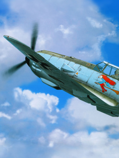 Screenshot №1 pro téma Messerschmitt Bf 109E 240x320