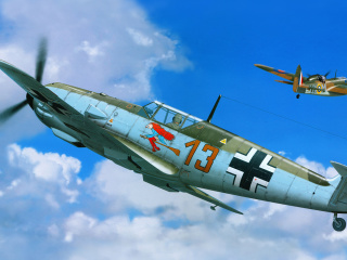 Messerschmitt Bf 109E wallpaper 320x240