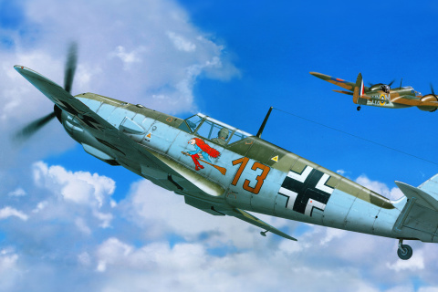 Messerschmitt Bf 109E wallpaper 480x320