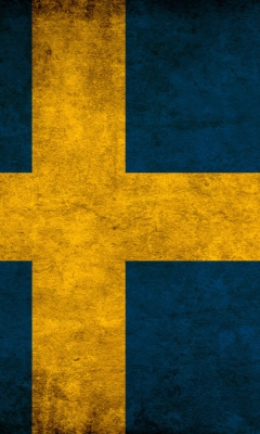 Das Sweden Flag Wallpaper 240x400