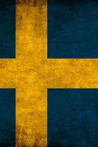 Das Sweden Flag Wallpaper 320x480