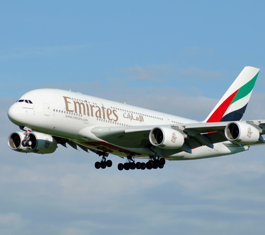 Das Emirates Airlines Wallpaper 1080x960