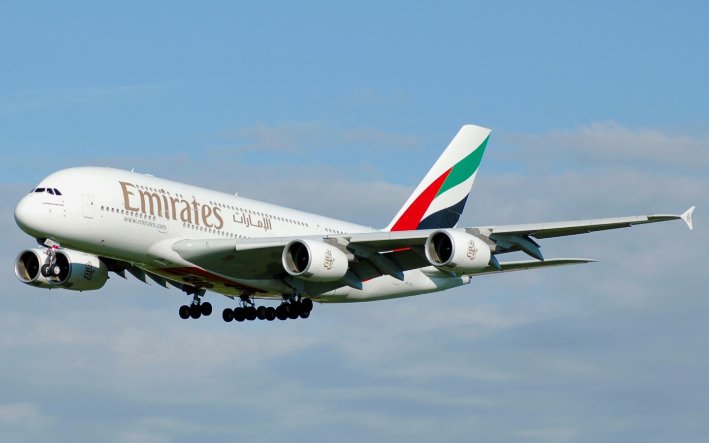 Screenshot №1 pro téma Emirates Airlines 1440x900