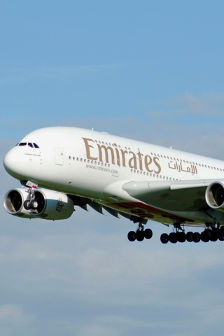 Screenshot №1 pro téma Emirates Airlines 320x480