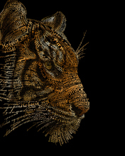 Tiger Art wallpaper 176x220