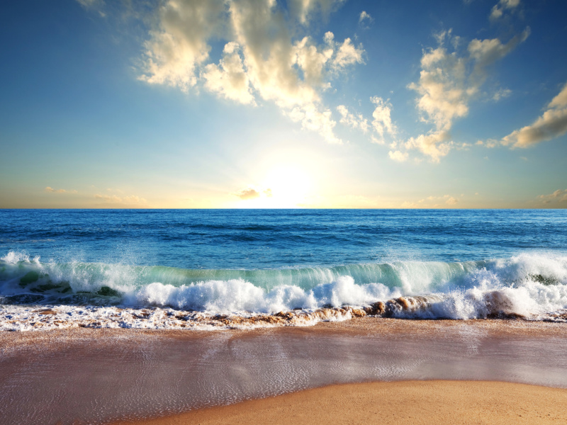 Beach and Waves wallpaper 800x600